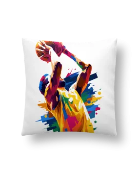 Coussin Homme qui fait du basket par KronoArt