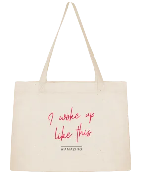 Sac Shopping I woke up like this - Amazing par Folie douce