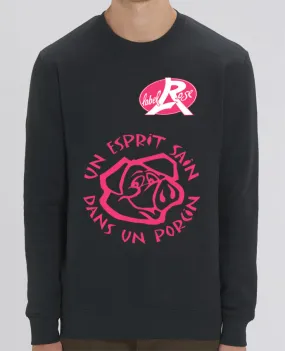 Sweat-shirt un esprit sain dans un  porcin Par LabelRose